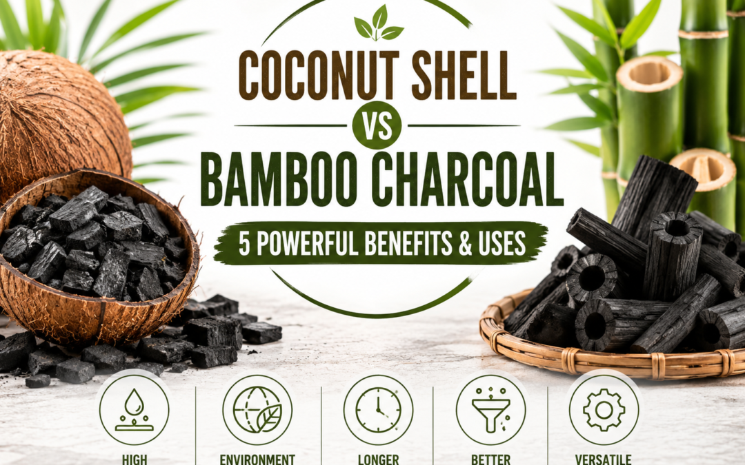 Coconut Shell vs Bamboo Charcoal: 5 Powerful Benefits & Uses